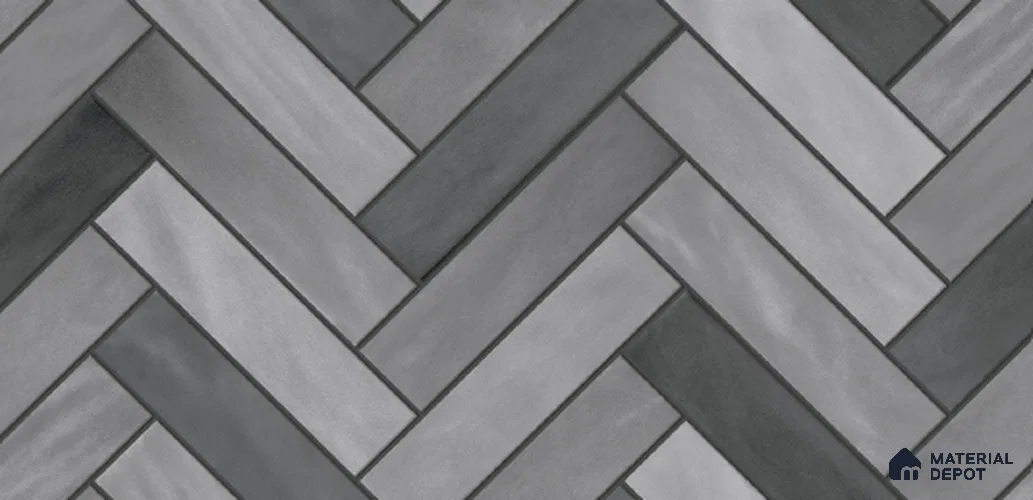 Faux Subway Wall Tile TL 10765 B Accent Grey Highlighter 2 ft x 1 ft Glossy Finish Ceramic Tile - 9 mm | Please Expect a Slight Variation of Pattern