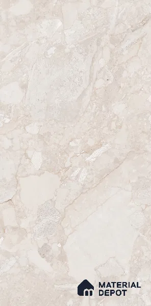 Marble Wall & Floor Tile TL 05116 B Marblis Amber Marble 4 ft x 2 ft Vitrified Endless Carving Matte Finish - 9 mm (Random 4) | Suitable for Living Room, Bedroom & Bathroom
