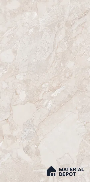 Marble Wall & Floor Tile TL 05116 Marblis Sandy Veil 4 ft x 2 ft Vitrified Endless Glossy Finish - 9 mm (Random 4) | Suitable for Living Room, Bedroom & Bathroom