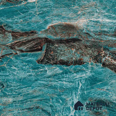 Marble Wall & Floor Tile TL 05152 Marblis Azure Mist 4 ft x 2 ft Vitrified  High Gloss Finish - 9 mm (Random 4) | Suitable for Living Room, Bedroom & Bathroom
