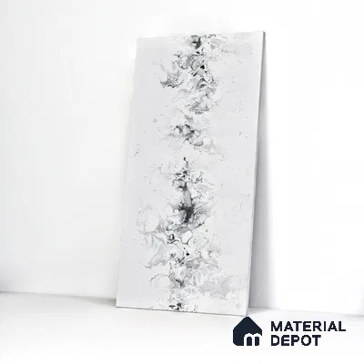 Marble Wall & Floor Tile TL 05118 B Marblis Blizzard Shine 4 ft x 2 ft Vitrified Endless Glossy Finish - 9 mm (Random 4) | Suitable for Living Room, Bedroom & Bathroom