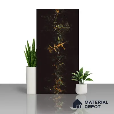 Marble Wall & Floor Tile TL 05118 Marblis Eclipse 4 ft x 2 ft Vitrified Endless High Gloss Finish - 9 mm (Random 4) | Suitable for Living Room, Bedroom & Bathroom