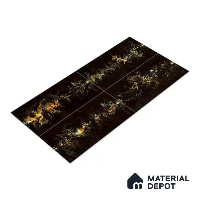 Marble Wall & Floor Tile TL 05118 Marblis Eclipse 4 ft x 2 ft Vitrified Endless High Gloss Finish - 9 mm (Random 4) | Suitable for Living Room, Bedroom & Bathroom