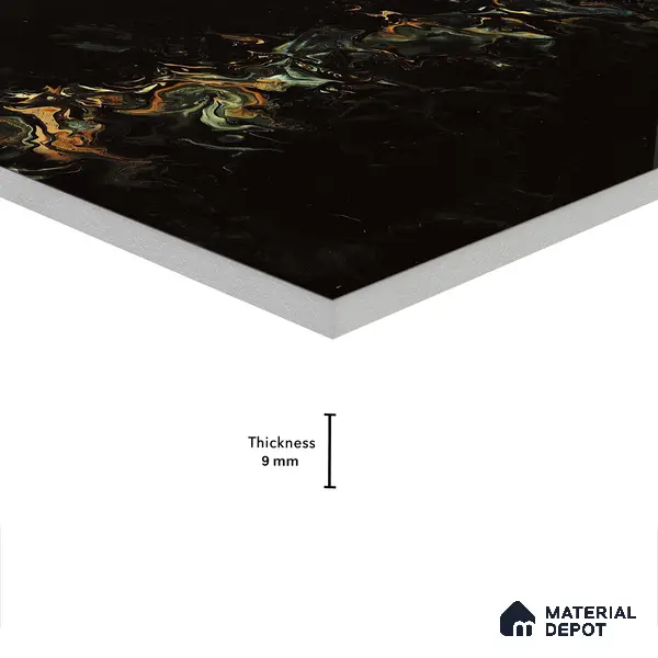Marble Wall & Floor Tile TL 05118 Marblis Eclipse 4 ft x 2 ft Vitrified Endless High Gloss Finish - 9 mm (Random 4) | Suitable for Living Room, Bedroom & Bathroom