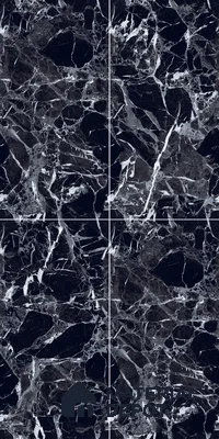 Marble Wall & Floor Tile TL 05151 Marblis Midnight Elegance 4 ft x 2 ft Vitrified Endless High Gloss Finish - 9 mm (Random 4) | Suitable for Living Room, Bedroom & Bathroom