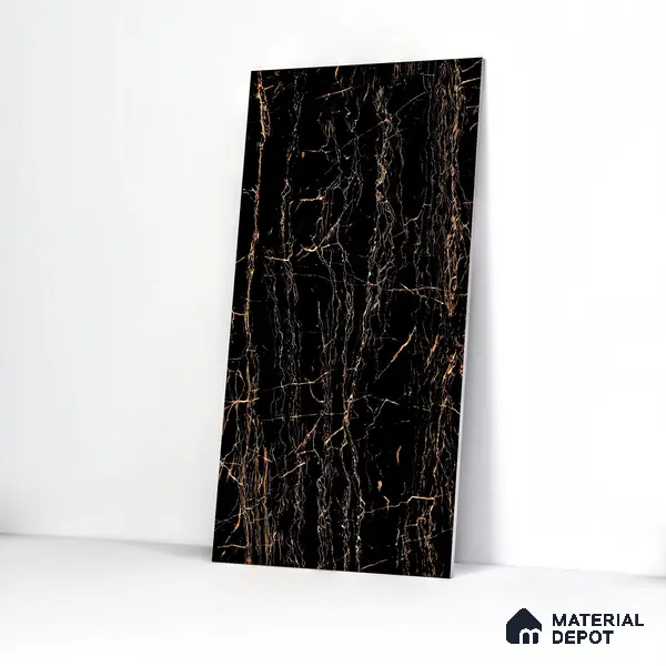 Marble Wall & Floor Tile TL 05153 Marblis Onyx Whisper 4 ft x 2 ft Vitrified  High Gloss Finish - 9 mm (Random 6) | Suitable for Living Room, Bedroom & Bathroom