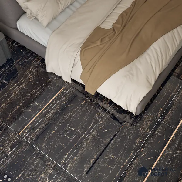 Marble Wall & Floor Tile TL 05153 Marblis Onyx Whisper 4 ft x 2 ft Vitrified  High Gloss Finish - 9 mm (Random 6) | Suitable for Living Room, Bedroom & Bathroom