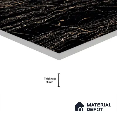 Marble Wall & Floor Tile TL 05153 Marblis Onyx Whisper 4 ft x 2 ft Vitrified  High Gloss Finish - 9 mm (Random 6) | Suitable for Living Room, Bedroom & Bathroom