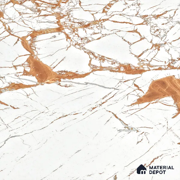 Marble Wall & Floor Tile TL 05117 B Marblis Italino Raven Light 4 ft x 2 ft Vitrified Endless High Gloss Finish - 9 mm (Random 4) | Suitable for Living Room, Bedroom & Bathroom