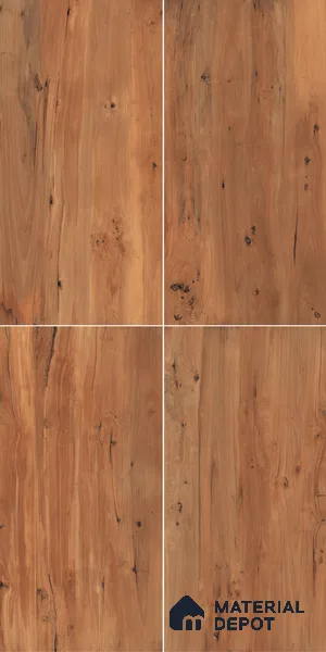 Wooden Wall & Floor Tile TL 05165 Mokuzai Amber Vein 4 ft x 2 ft Vitrified Laminate Matte Finish - 9 mm (Random 4) | Suitable for Living Room, Bedroom & Bathroom