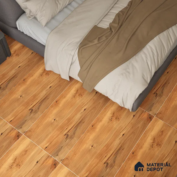 Wooden Wall & Floor Tile TL 05165 Mokuzai Amber Vein 4 ft x 2 ft Vitrified Laminate Matte Finish - 9 mm (Random 4) | Suitable for Living Room, Bedroom & Bathroom