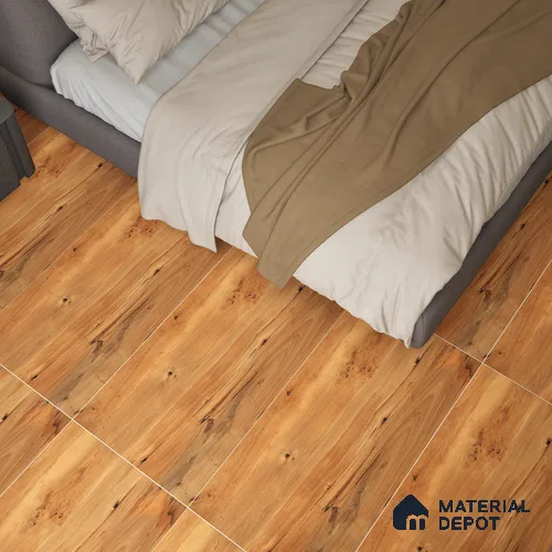 Wooden Wall & Floor Tile TL 05165 Mokuzai Amber Vein 4 ft x 2 ft Vitrified Laminate Matte Finish - 9 mm (Random 4) | Suitable for Living Room, Bedroom & Bathroom