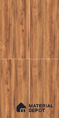 Wooden Wall Tile TL 05122 B Mokuzai Bronze Timber 4 ft x 2 ft Vitrified Laminate Stripe Matte Finish - 9 mm (Random 3) | Suitable for Living Room, Bedroom & Bathroom
