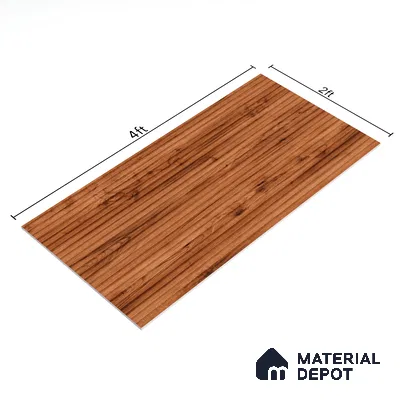 Wooden Wall Tile TL 05122 B Mokuzai Bronze Timber 4 ft x 2 ft Vitrified Laminate Stripe Matte Finish - 9 mm (Random 3) | Suitable for Living Room, Bedroom & Bathroom