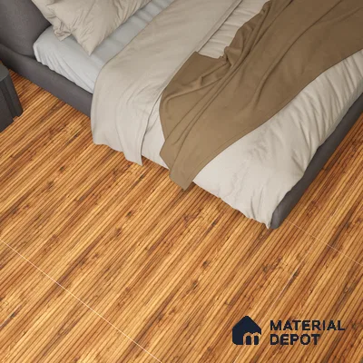 Wooden Wall Tile TL 05122 B Mokuzai Bronze Timber 4 ft x 2 ft Vitrified Laminate Stripe Matte Finish - 9 mm (Random 3) | Suitable for Living Room, Bedroom & Bathroom