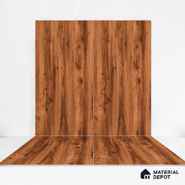 Wooden Wall & Floor Tile TL 05122 Mokuzai Bronze Timber 4 ft x 2 ft Vitrified Laminate Matte Finish - 9 mm (Random 3) | Suitable for Living Room, Bedroom & Bathroom