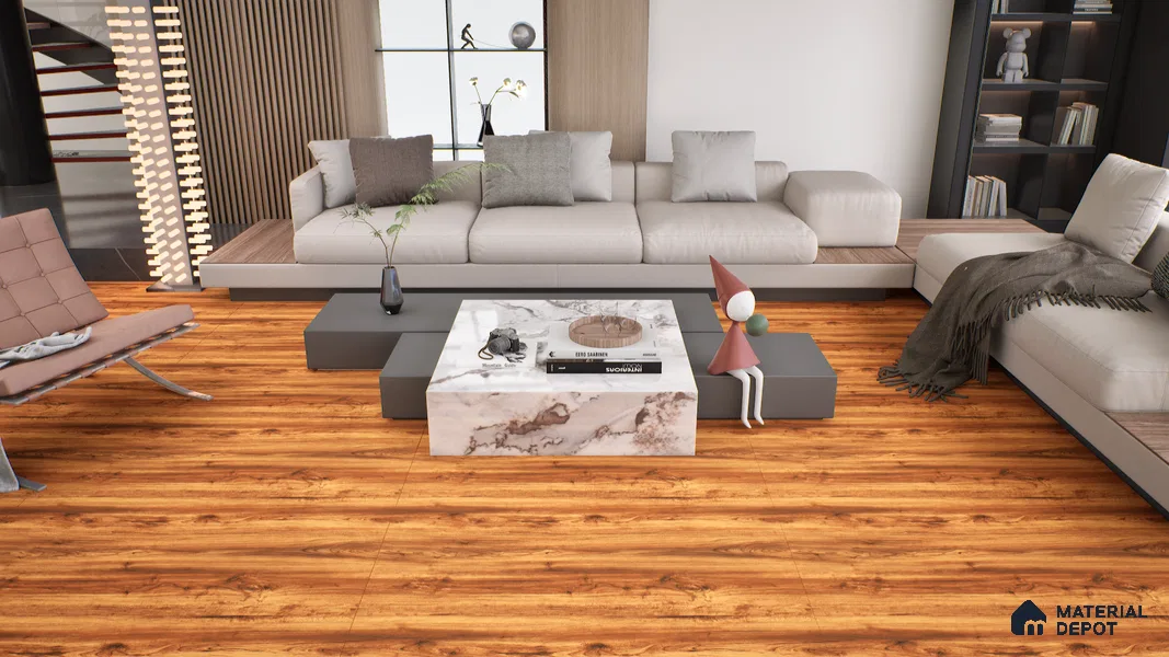 Wooden Wall & Floor Tile TL 05122 Mokuzai Bronze Timber 4 ft x 2 ft Vitrified Laminate Matte Finish - 9 mm (Random 3) | Suitable for Living Room, Bedroom & Bathroom