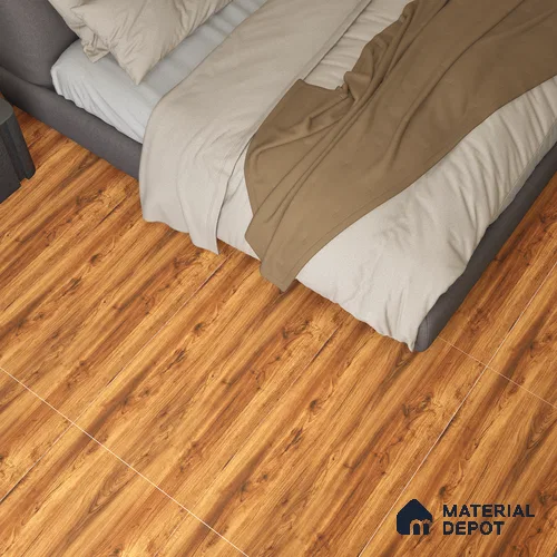 Wooden Wall & Floor Tile TL 05122 Mokuzai Bronze Timber 4 ft x 2 ft Vitrified Laminate Matte Finish - 9 mm (Random 3) | Suitable for Living Room, Bedroom & Bathroom