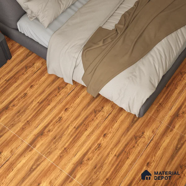 Wooden Wall & Floor Tile TL 05122 Mokuzai Bronze Timber 4 ft x 2 ft Vitrified Laminate Matte Finish - 9 mm (Random 3) | Suitable for Living Room, Bedroom & Bathroom