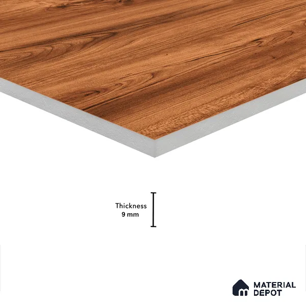 Wooden Wall & Floor Tile TL 05122 Mokuzai Bronze Timber 4 ft x 2 ft Vitrified Laminate Matte Finish - 9 mm (Random 3) | Suitable for Living Room, Bedroom & Bathroom