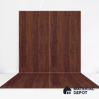 Wooden Wall & Floor Tile TL 05163 Mokuzai Cocoa Blend 4 ft x 2 ft Vitrified Laminate Matte Finish - 9 mm (Random 3) | Suitable for Living Room, Bedroom & Bathroom