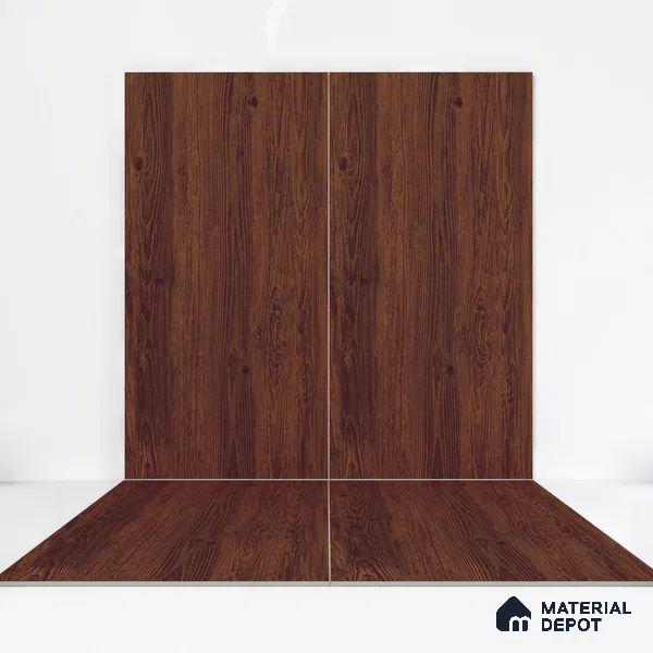 Wooden Wall & Floor Tile TL 05163 Mokuzai Cocoa Blend 4 ft x 2 ft Vitrified Laminate Matte Finish - 9 mm (Random 3) | Suitable for Living Room, Bedroom & Bathroom