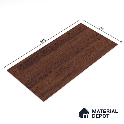 Wooden Wall & Floor Tile TL 05163 Mokuzai Cocoa Blend 4 ft x 2 ft Vitrified Laminate Matte Finish - 9 mm (Random 3) | Suitable for Living Room, Bedroom & Bathroom