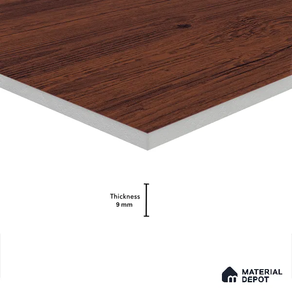Wooden Wall & Floor Tile TL 05163 Mokuzai Cocoa Blend 4 ft x 2 ft Vitrified Laminate Matte Finish - 9 mm (Random 3) | Suitable for Living Room, Bedroom & Bathroom