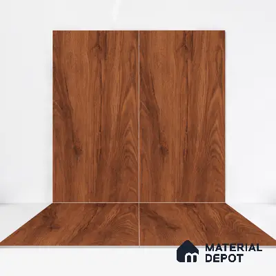 Wooden Wall & Floor Tile TL 05162 Mokuzai Espresso Grain 4 ft x 2 ft Vitrified Laminate Matte Finish - 9 mm (Random 3) | Suitable for Living Room, Bedroom & Bathroom