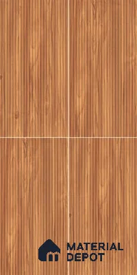 Wooden Wall Tile TL 05121 B Mokuzai Maple Veil 4 ft x 2 ft Vitrified Laminate Stripe Matte Finish - 9 mm (Random 2) | Suitable for Living Room, Bedroom & Bathroom