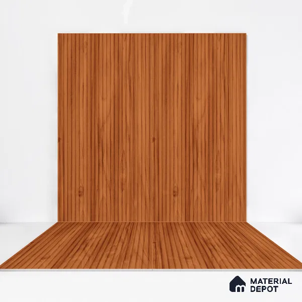 Wooden Wall Tile TL 05121 B Mokuzai Maple Veil 4 ft x 2 ft Vitrified Laminate Stripe Matte Finish - 9 mm (Random 2) | Suitable for Living Room, Bedroom & Bathroom