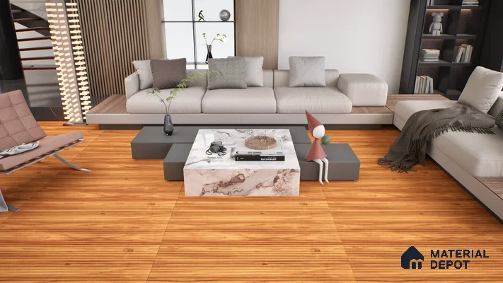 Wooden Wall Tile TL 05121 B Mokuzai Maple Veil 4 ft x 2 ft Vitrified Laminate Stripe Matte Finish - 9 mm (Random 2) | Suitable for Living Room, Bedroom & Bathroom