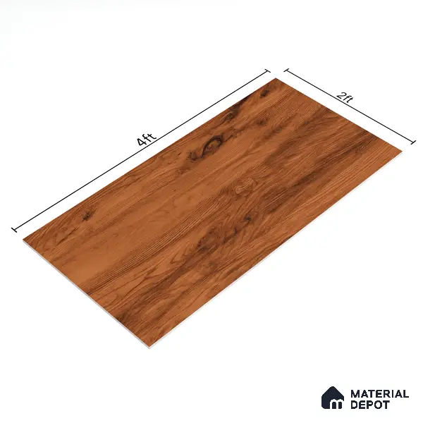 Wooden Wall & Floor Tile TL 05161 Mokuzai Oak Fusion 4 ft x 2 ft Vitrified Laminate Matte Finish - 9 mm (Random 3) | Suitable for Living Room, Bedroom & Bathroom