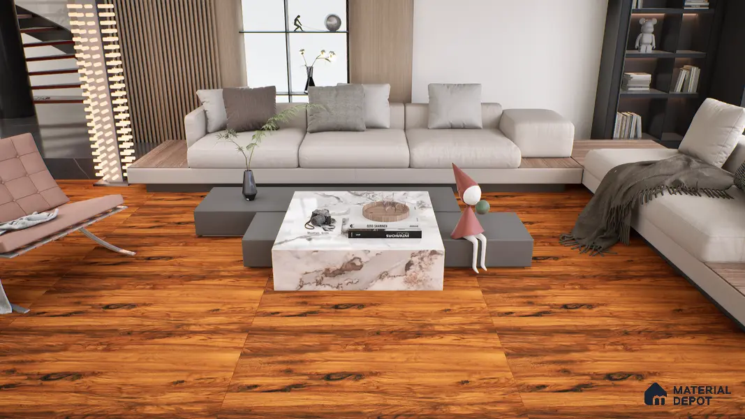 Wooden Wall & Floor Tile TL 05161 Mokuzai Oak Fusion 4 ft x 2 ft Vitrified Laminate Matte Finish - 9 mm (Random 3) | Suitable for Living Room, Bedroom & Bathroom