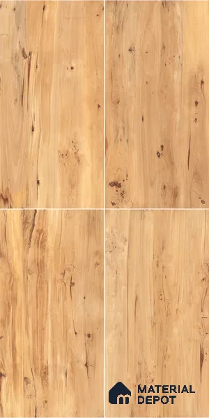 Wooden Wall & Floor Tile TL 05164 Mokuzai Pinewood 4 ft x 2 ft Vitrified Laminate Matte Finish - 9 mm (Random 4) | Suitable for Living Room, Bedroom & Bathroom