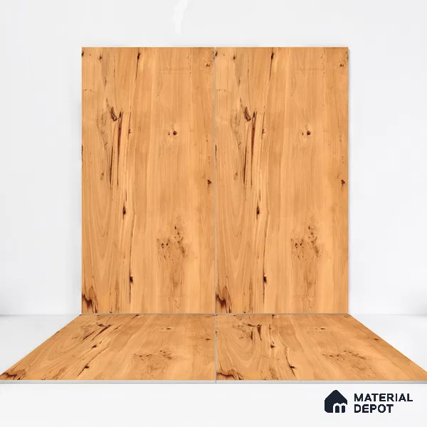 Wooden Wall & Floor Tile TL 05164 Mokuzai Pinewood 4 ft x 2 ft Vitrified Laminate Matte Finish - 9 mm (Random 4) | Suitable for Living Room, Bedroom & Bathroom
