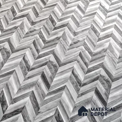 Wooden Wall & Floor Tile TL 05123 B Mokuzai Charcoal Mist 4 ft x 2 ft Vitrified Endless Matte Finish - 9 mm  | Suitable for Living Room, Bedroom & Bathroom