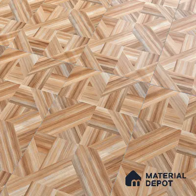 Wooden Wall & Floor Tile TL 05166 Mokuzai Tawny Grain 4 ft x 2 ft Vitrified Laminate Matte Finish - 9 mm  | Suitable for Living Room, Bedroom & Bathroom