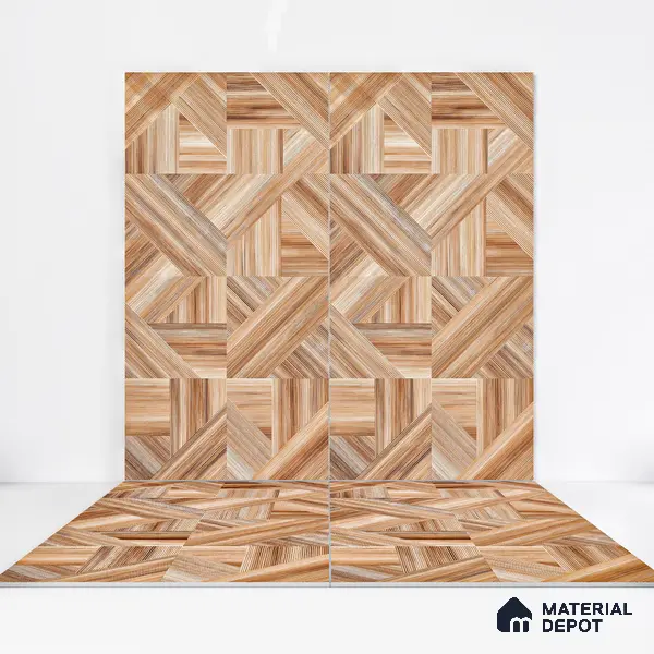 Wooden Wall & Floor Tile TL 05166 Mokuzai Tawny Grain 4 ft x 2 ft Vitrified Laminate Matte Finish - 9 mm | Suitable for Living Room, Bedroom & Bathroom