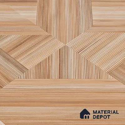 Wooden Wall & Floor Tile TL 05166 Mokuzai Tawny Grain 4 ft x 2 ft Vitrified Laminate Matte Finish - 9 mm  | Suitable for Living Room, Bedroom & Bathroom