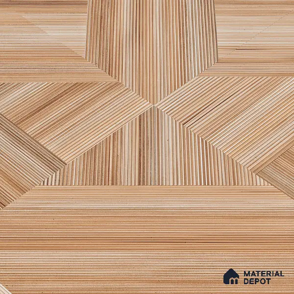 Wooden Wall & Floor Tile TL 05166 Mokuzai Tawny Grain 4 ft x 2 ft Vitrified Laminate Matte Finish - 9 mm | Suitable for Living Room, Bedroom & Bathroom