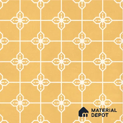 Moroccan Wall & Floor Tile TL 10824 B Solar Glaze 1 ft x 1 ft Matt Luster Finish Ceramic Tile - 10 mm | Please Expect a Slight Variation of Pattern (Sample)