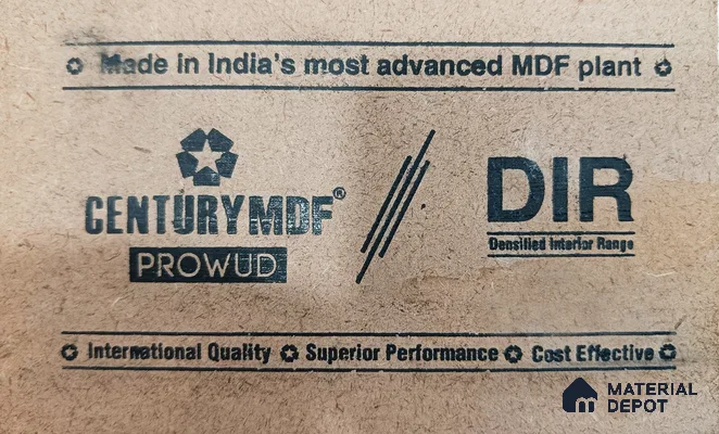 Densified Interior Range 8 ft x 4 ft Interior Grade Plain MDF - 16 mm