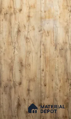 Wooden Look GA 4605 8 ft x 4 ft Wooden Glossy Finish 6H Antiscratch Acrylic Laminate - 1.5 mm