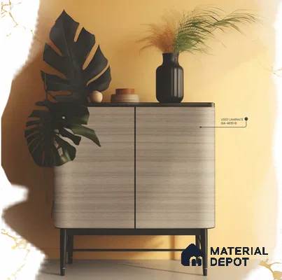 Wooden Look GA 4610 8 ft x 4 ft Wooden Glossy Finish 6H Antiscratch Acrylic Laminate - 1.5 mm