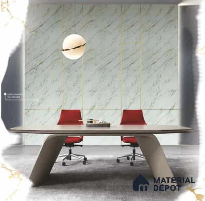 GA 4811 8 ft x 4 ft Marble Finish 6H Antiscratch Acrylic Laminate - 1.5 mm
