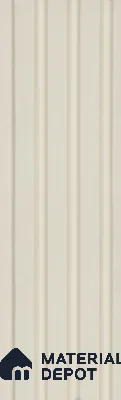White Plain Colour Louver PN 05925 8 ft x 6 inch Charcoal Panel - 11 mm | Suitable for Feature Wall, TV Unit & Living Room | Width is Subjected to 5% Variation