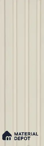 White Plain Colour Louver PN 05925 8 ft x 6 inch Charcoal Panel - 11 mm | Suitable for Feature Wall, TV Unit & Living Room | Width is Subjected to 5% Variation