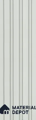 White Plain Colour Louver PN 05928 8 ft x 6 inch Charcoal Panel - 11 mm | Suitable for Feature Wall, TV Unit & Living Room | Width is Subjected to 5% Variation