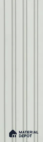 White Plain Colour Louver PN 05928 8 ft x 6 inch Charcoal Panel - 11 mm | Suitable for Feature Wall, TV Unit & Living Room | Width is Subjected to 5% Variation